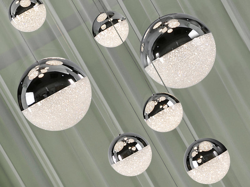 Sphere Lamp 14L Cromo D60 H500 Dimableable
