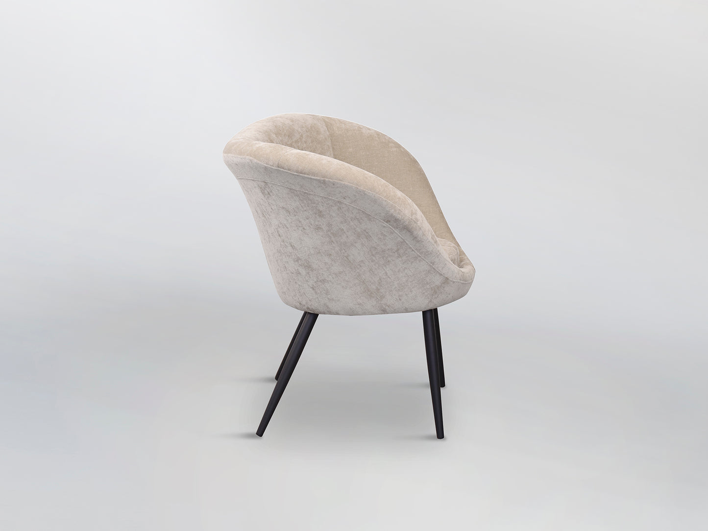 Ozome Beige Black Chair