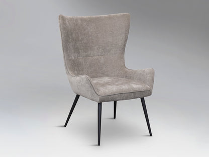 Loira Black Light Grey Chair