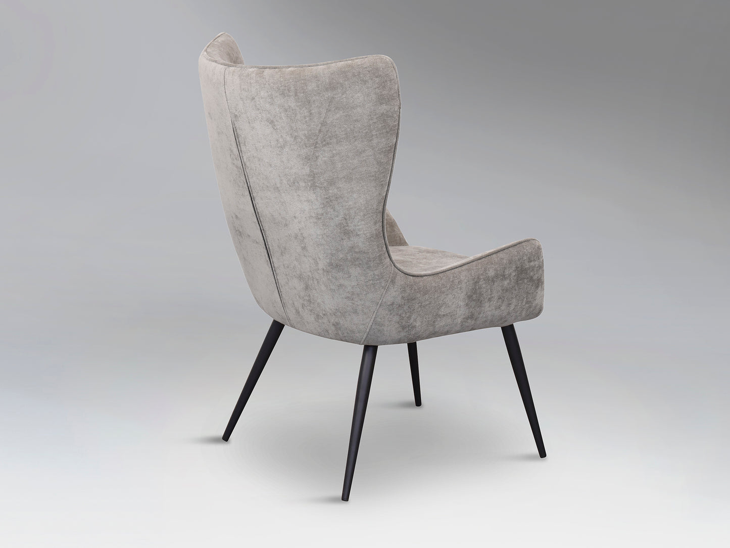 Loira Black Light Grey Chair