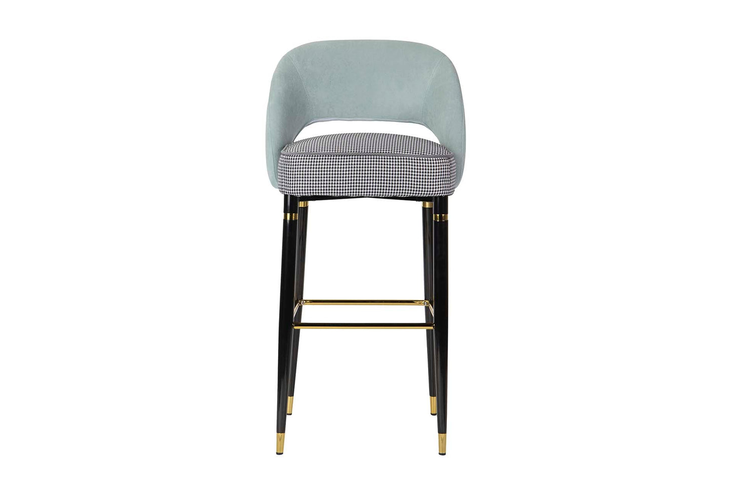 Taburete Velvet Azul Norfolk 51X53X102 Cm