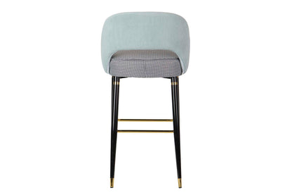 Taburete Velvet Azul Norfolk 51X53X102 Cm