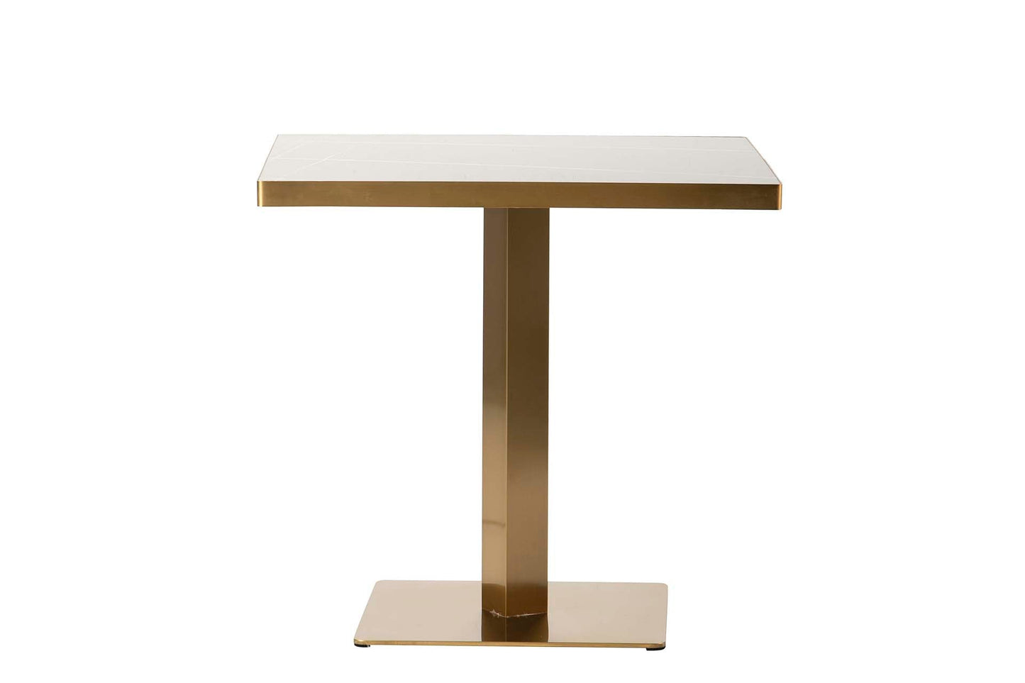 Mesa Comedor Inox. Piedra Lodi 80X80X75 Cm