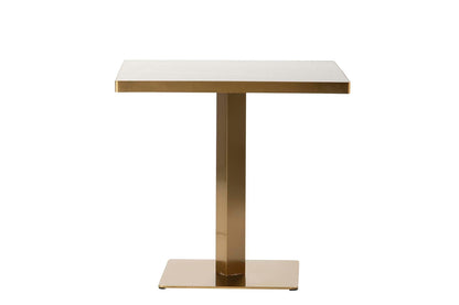 Mesa Comedor Inox. Piedra Lodi 80X80X75 Cm