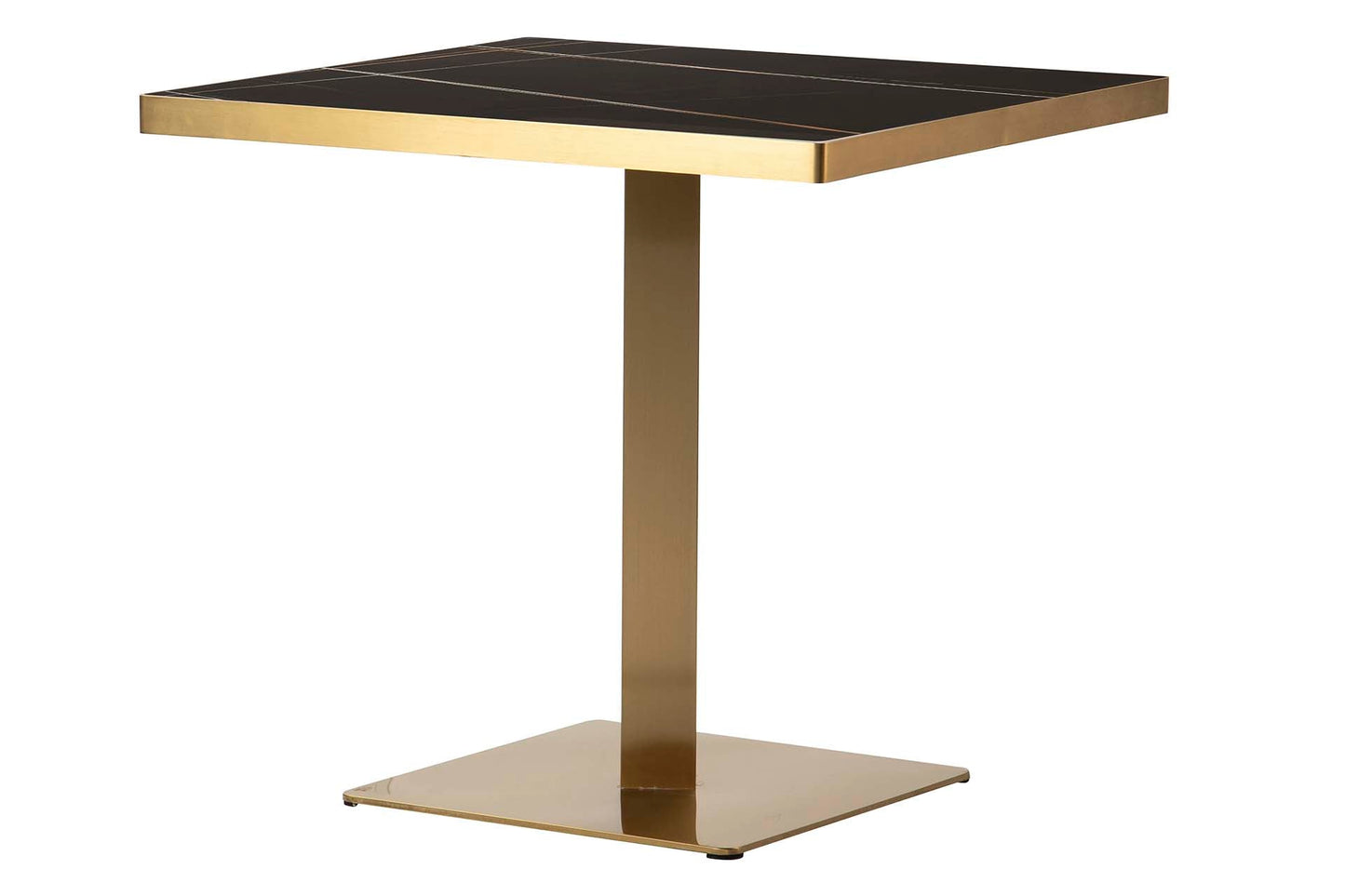 Mesa Comedor Inox. Piedra Lodi 80X80X75 Cm