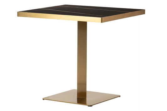 Mesa Comedor Inox. Piedra Lodi 80X80X75 Cm