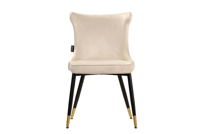 Silla Tachuelas Velvet Blanco Aspen 49X54X79 Cm