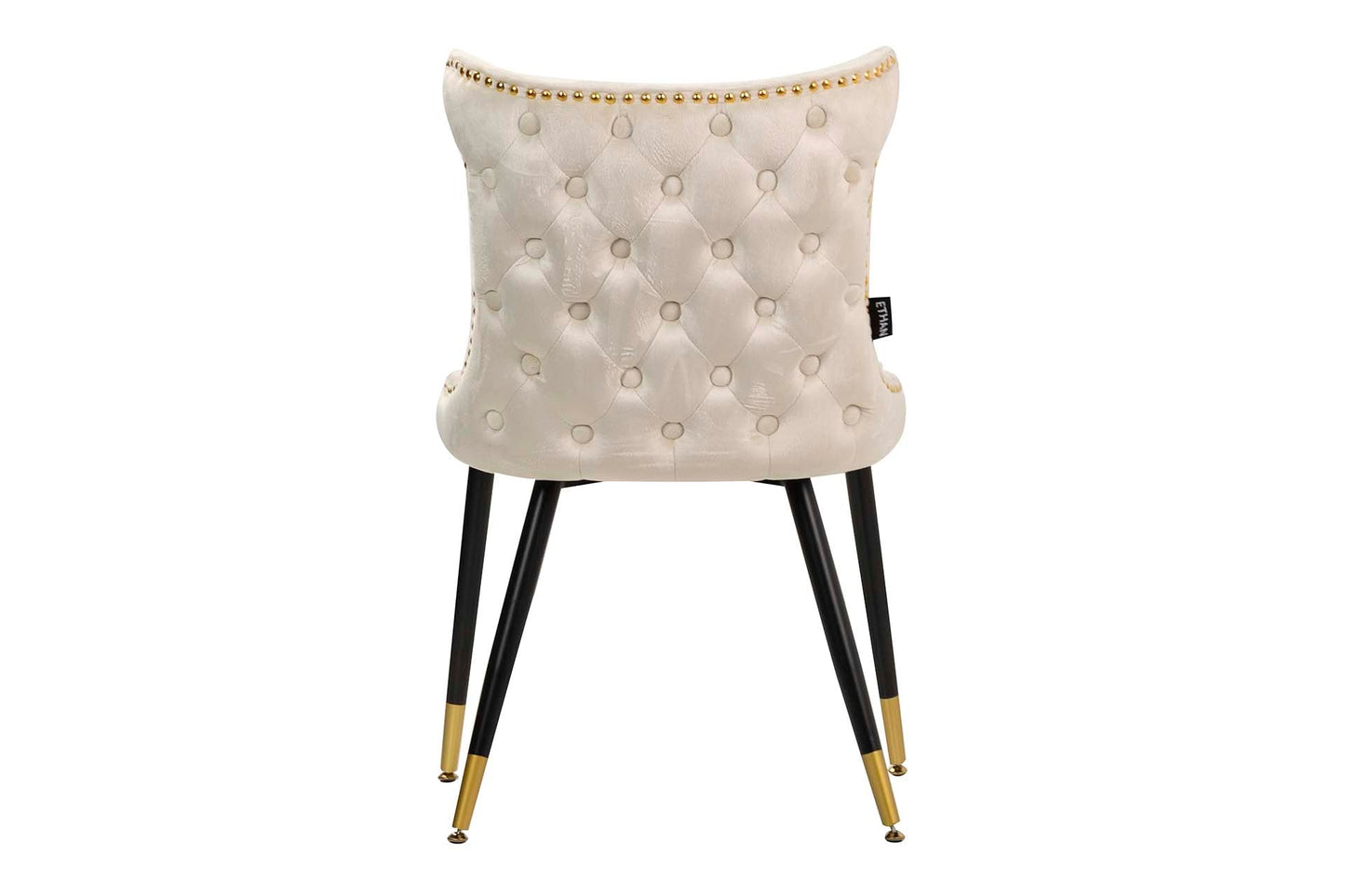 Silla Tachuelas Velvet Blanco Aspen 49X54X79 Cm