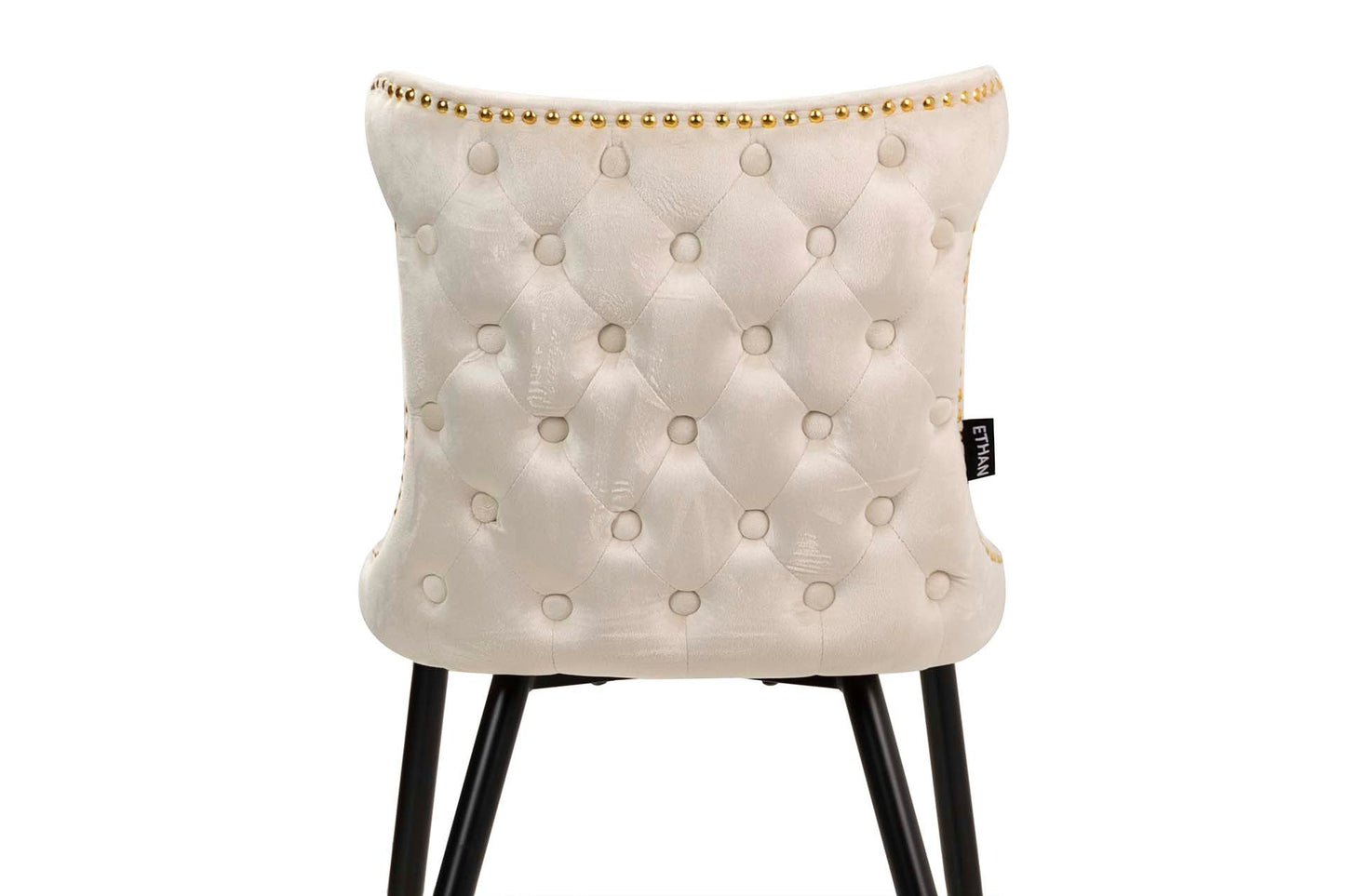 Silla Tachuelas Velvet Blanco Aspen 49X54X79 Cm