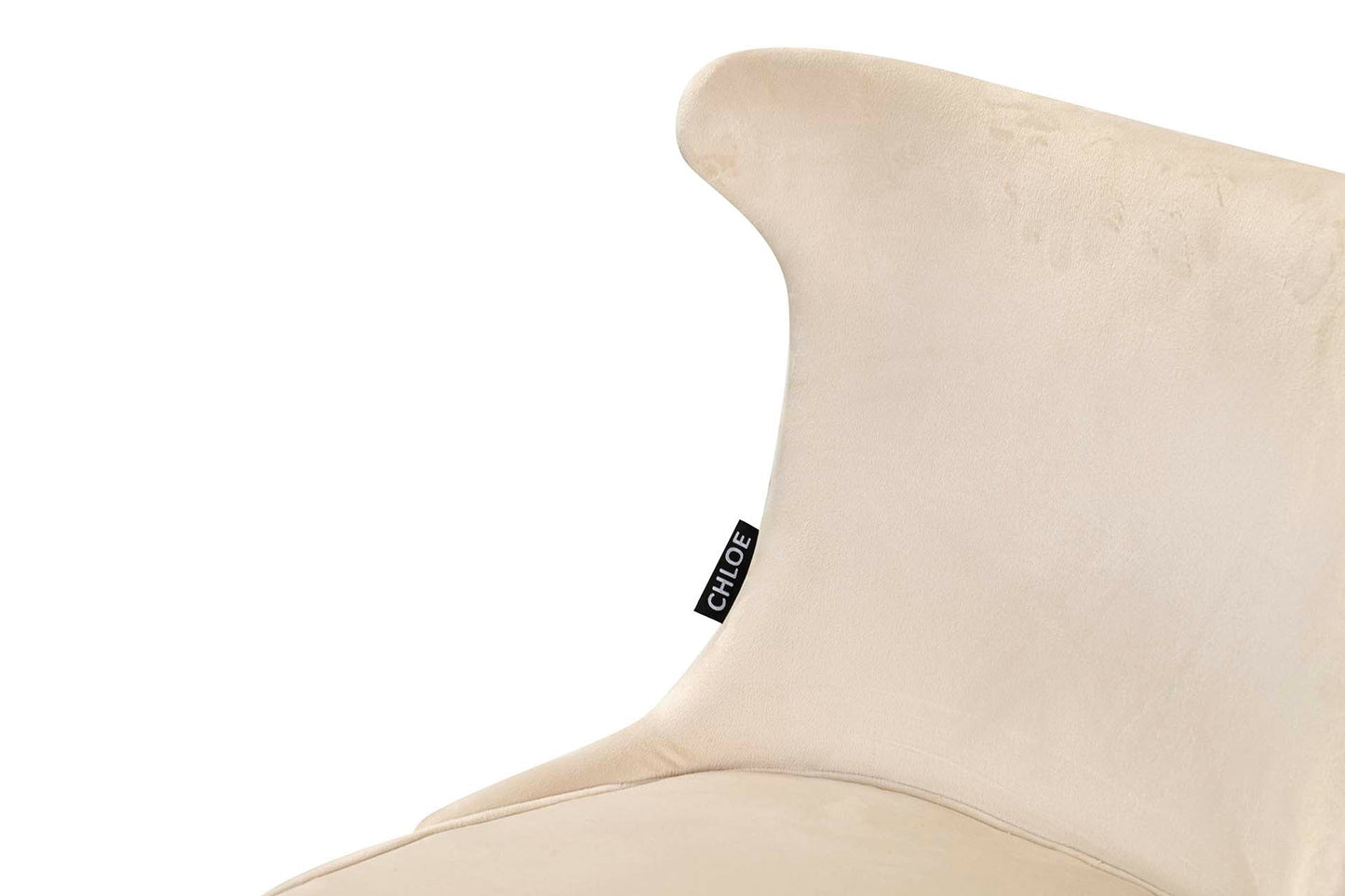 Silla Tachuelas Velvet Blanco Aspen 49X54X79 Cm
