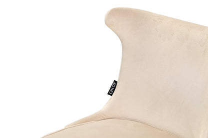 Silla Tachuelas Velvet Blanco Aspen 49X54X79 Cm
