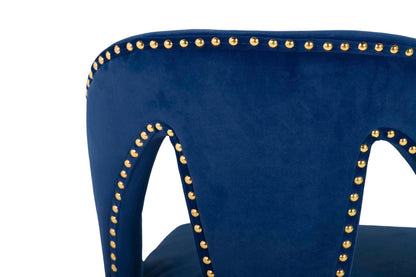 Silla Velvet Azul Stowe 49X54X78 Cm