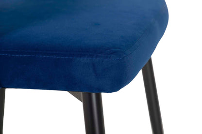 Silla Velvet Azul Stowe 49X54X78 Cm