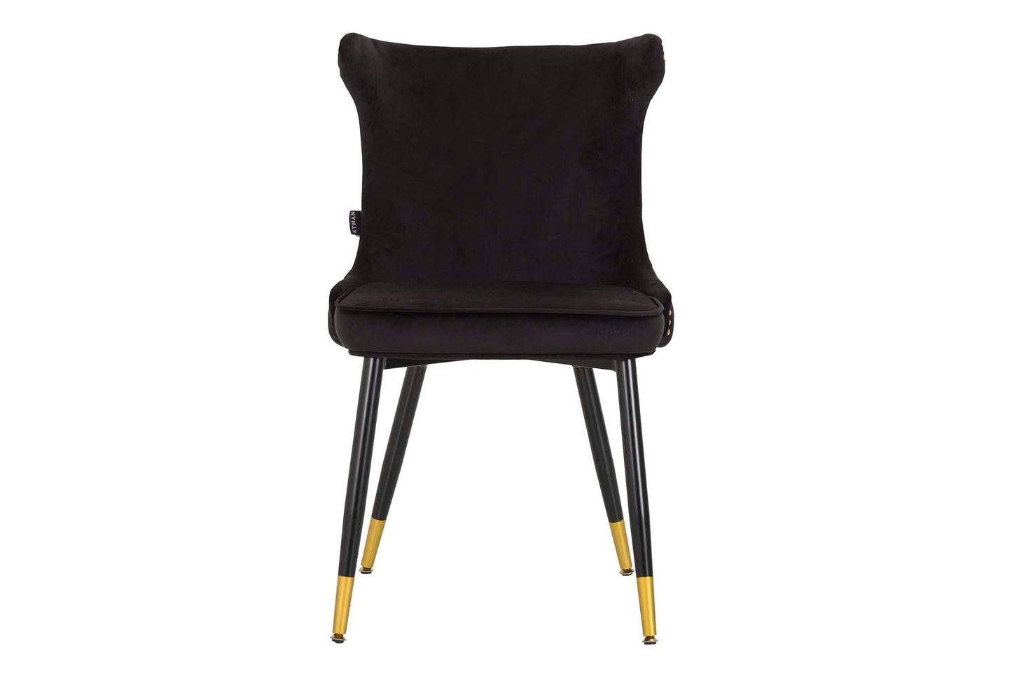 Silla Tachuelas Velvet Negro Aspen 49X54X79 Cm