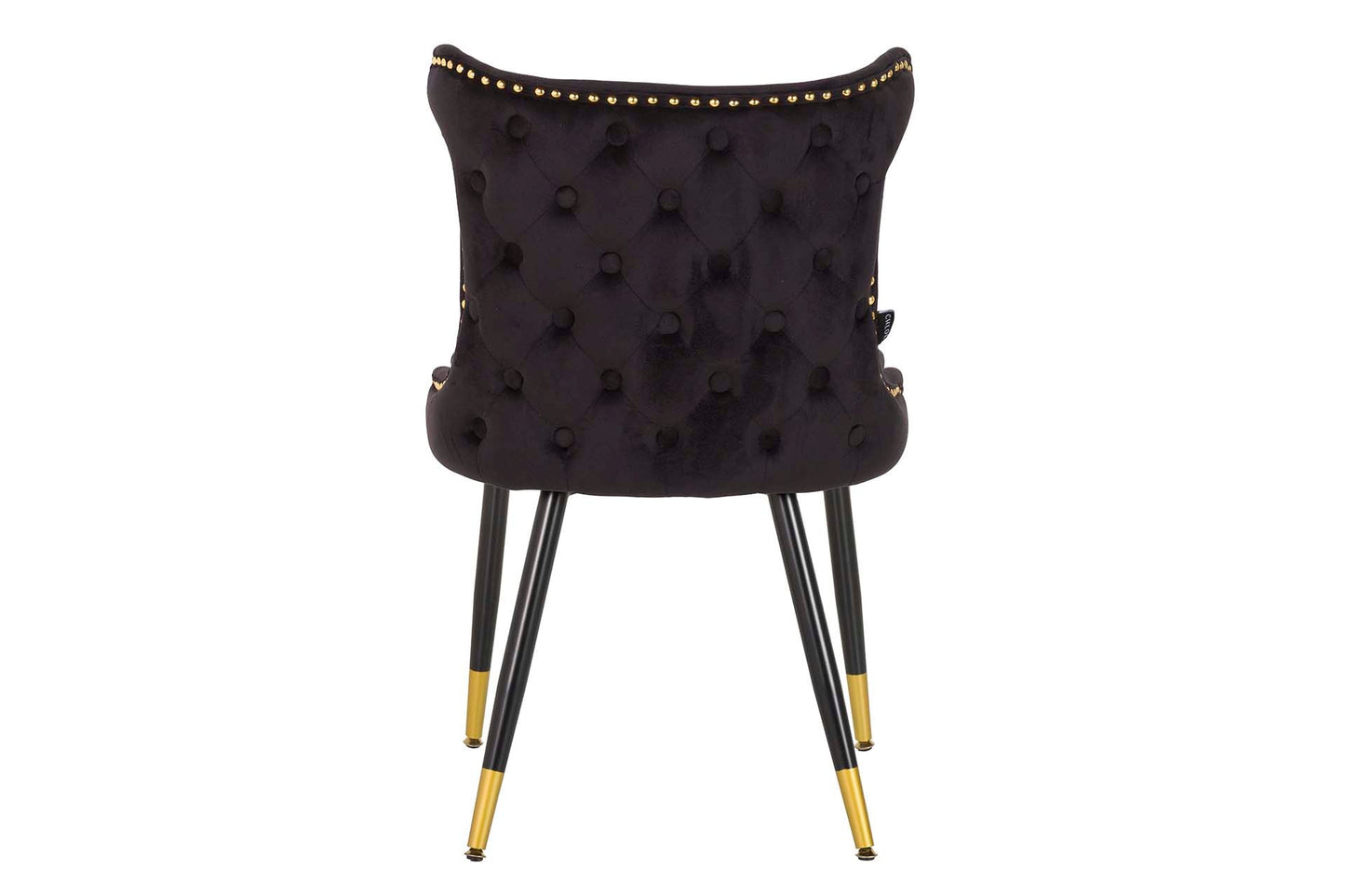 Silla Tachuelas Velvet Negro Aspen 49X54X79 Cm