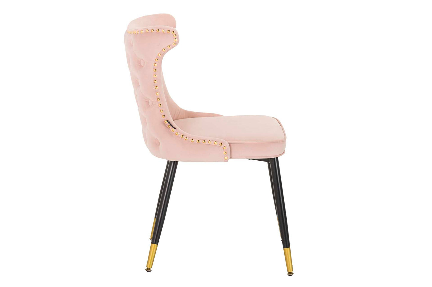 Silla Tachuelas Velvet Rosa Aspen 49X54X79 Cm