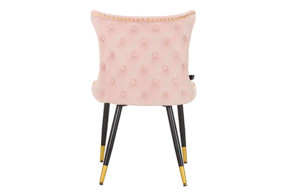 Silla Tachuelas Velvet Rosa Aspen 49X54X79 Cm
