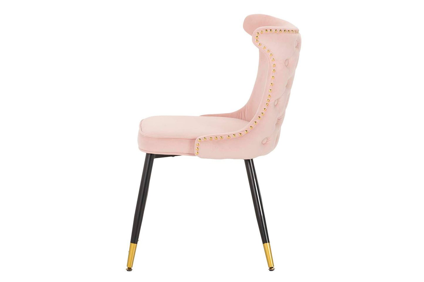 Silla Tachuelas Velvet Rosa Aspen 49X54X79 Cm