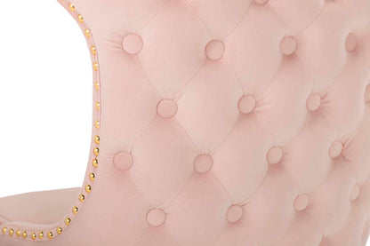 Silla Tachuelas Velvet Rosa Aspen 49X54X79 Cm