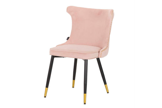 Silla Tachuelas Velvet Rosa Aspen 49X54X79 Cm
