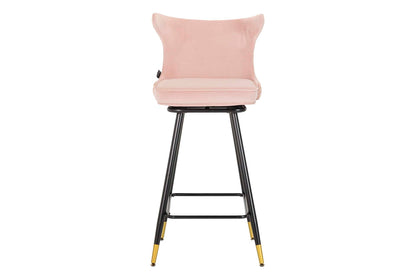 Taburete Bar Velvet Rosa Clinton 46X53X105 Cm