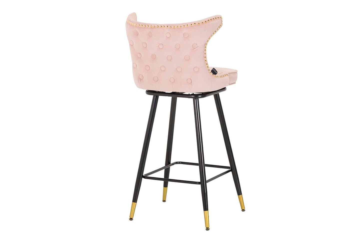Taburete Bar Velvet Rosa Clinton 46X53X105 Cm