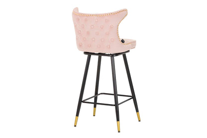 Taburete Bar Velvet Rosa Clinton 46X53X105 Cm