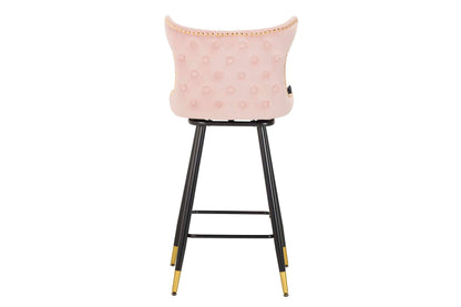 Taburete Bar Velvet Rosa Clinton 46X53X105 Cm