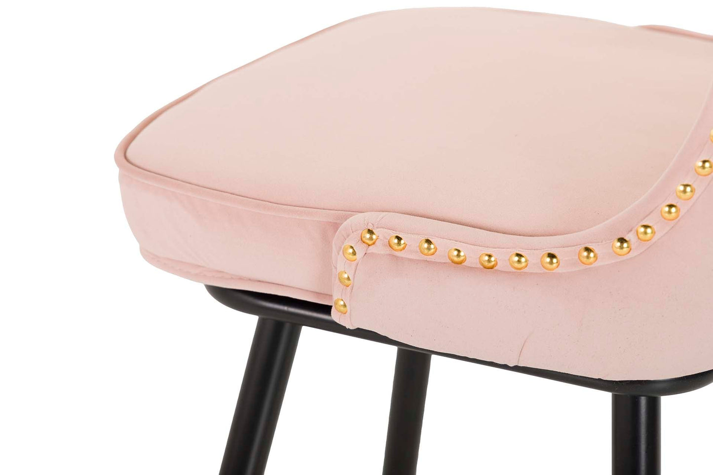 Taburete Bar Velvet Rosa Clinton 46X53X105 Cm