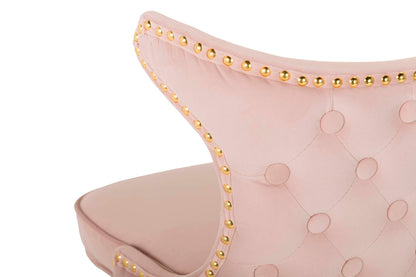 Taburete Bar Velvet Rosa Clinton 46X53X105 Cm