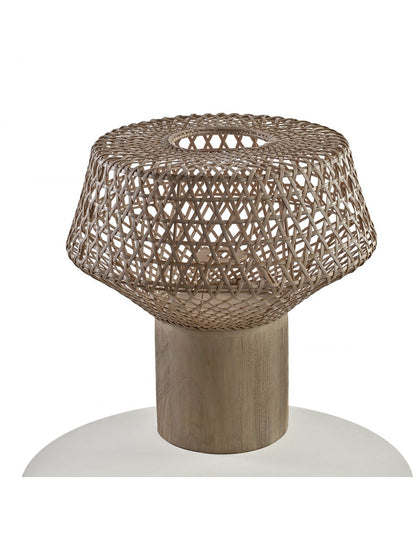 Outdoor lamp shade and base