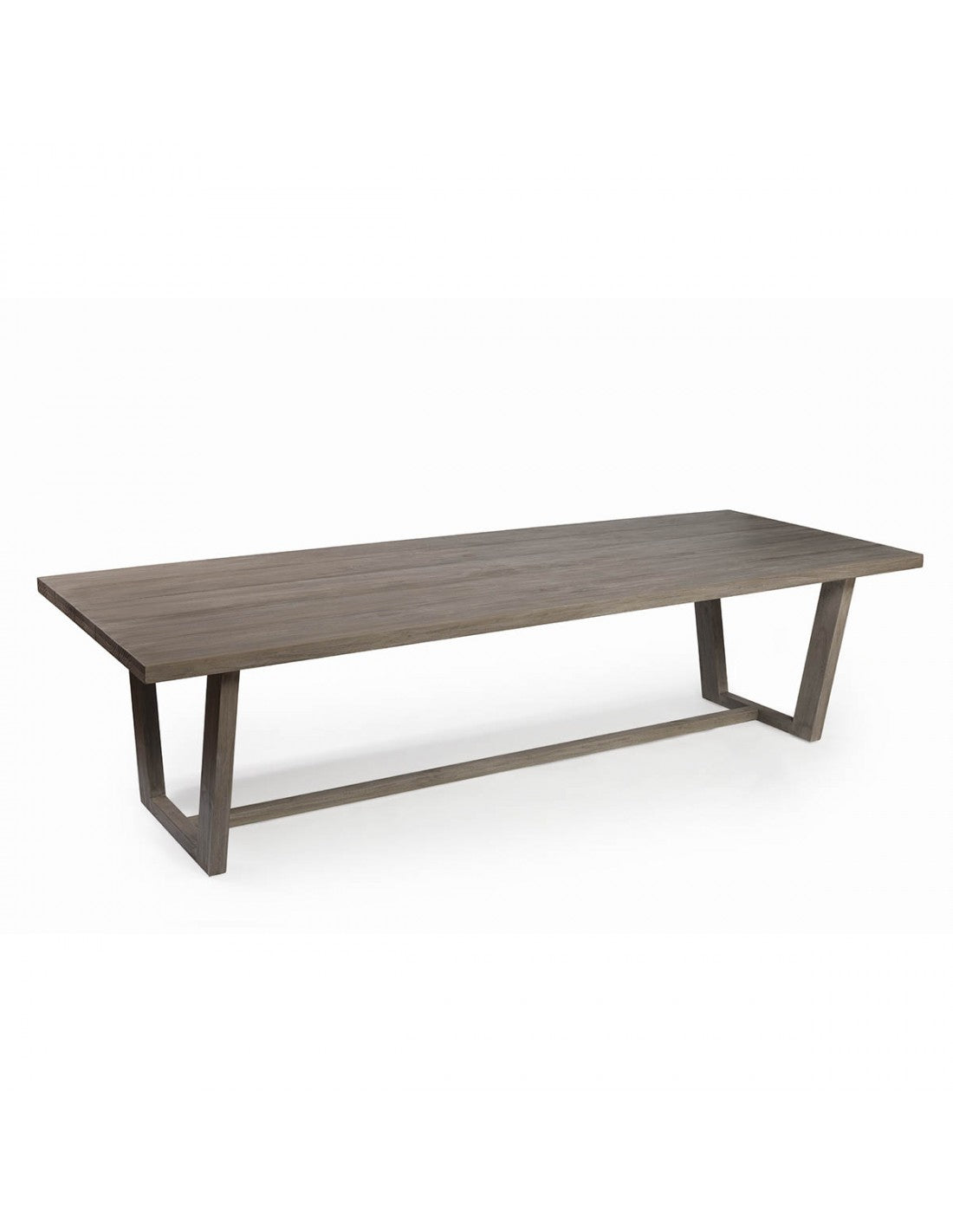 Mesa rectangular de madera para exterior