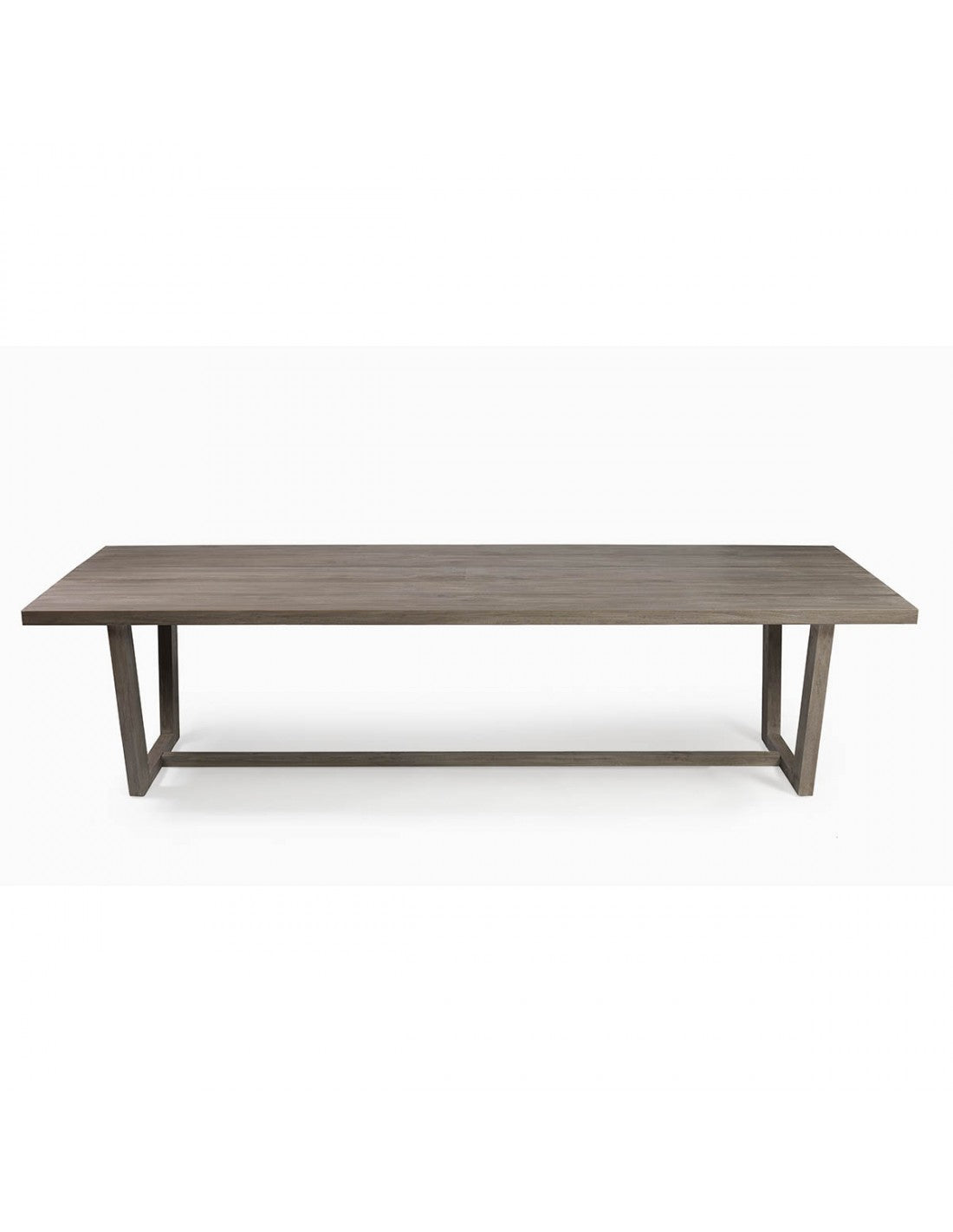 Mesa rectangular de madera para exterior