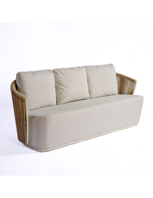 Rope and aluminum sofa straight lines