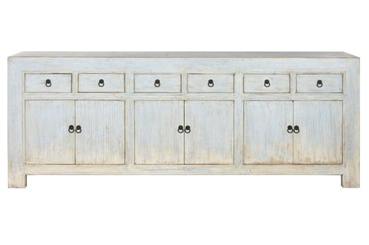 Off-white solid elm sideboard