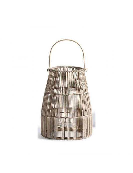 Small synthetic rattan outdoor chandelier