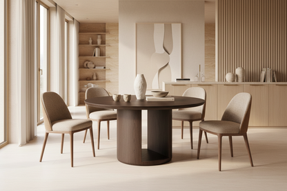 Mesa Comedor Arko en madera dm marrón marrón – Estilo Contemporáneo