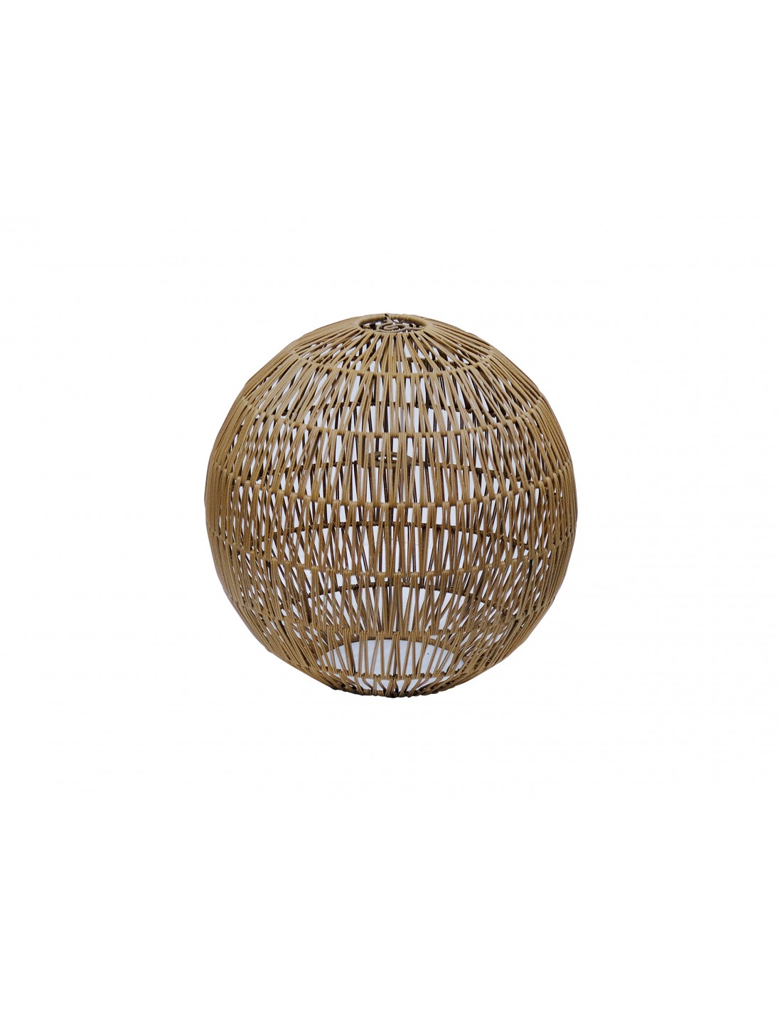 Synthetic rattan lampshade.