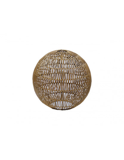 Synthetic rattan lampshade.