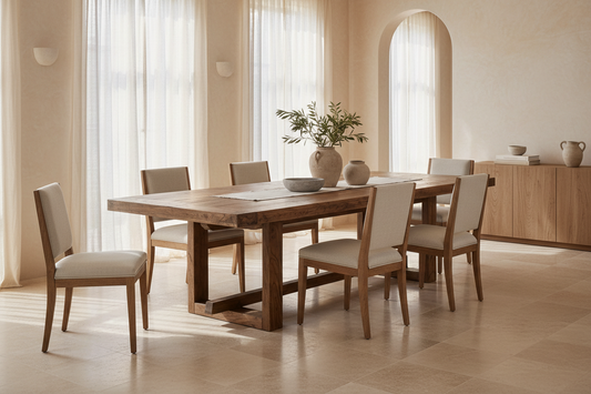 Table Norvik in Elm Wood Natural – Contemporary Style
