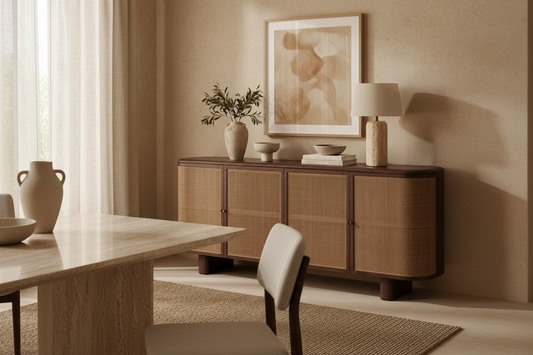 Sideboard Gondorf in Mango Wood Natural – Nordic Style