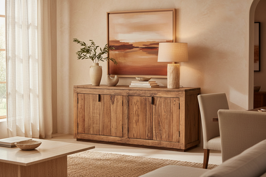 Sideboard Selby in Reclaimed Wood Natural – Rustic Style