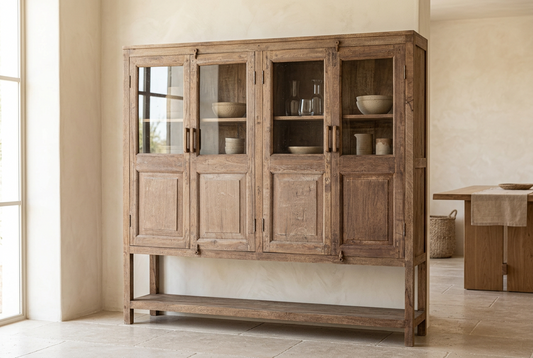 Vitrina Rubland en madera de mango marrón – Estilo rústico