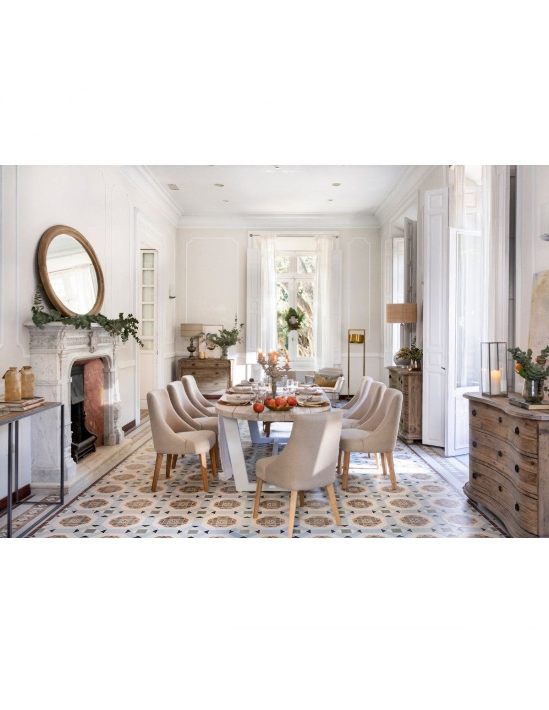 Oakwood and Linen Chair
