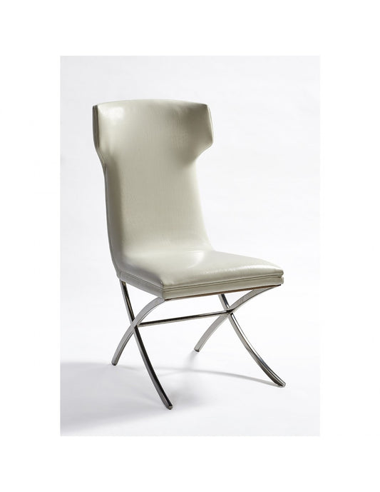 CH374 Silla de acero tapizada, (51x66x99)