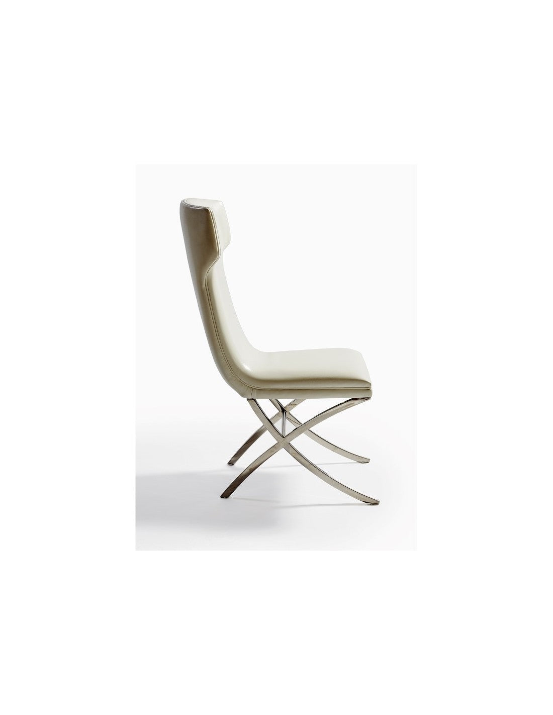 CH374 Silla de acero tapizada, (51x66x99)