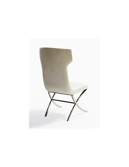 CH374 Silla de acero tapizada, (51x66x99)