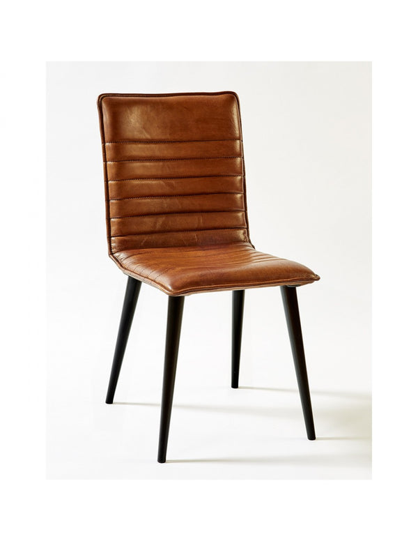 Retro Chair of Leather and Wood