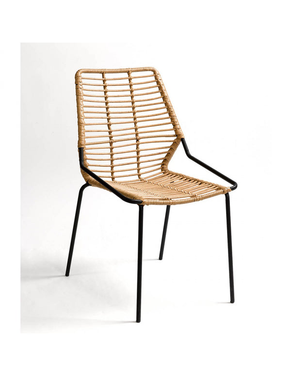 Stackable rattan chair
