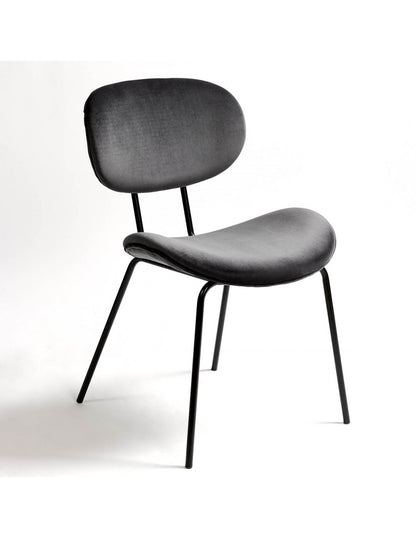 Silla tapizada gris